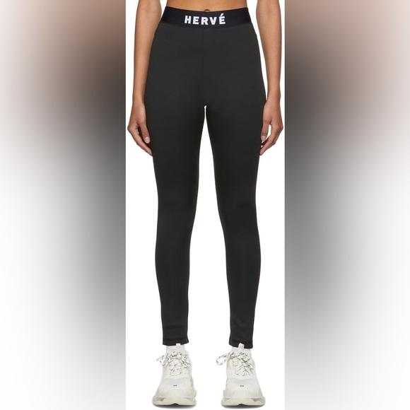 Herve by Hervé Léger  Logo Leggings, XS - Picture 2 of 16